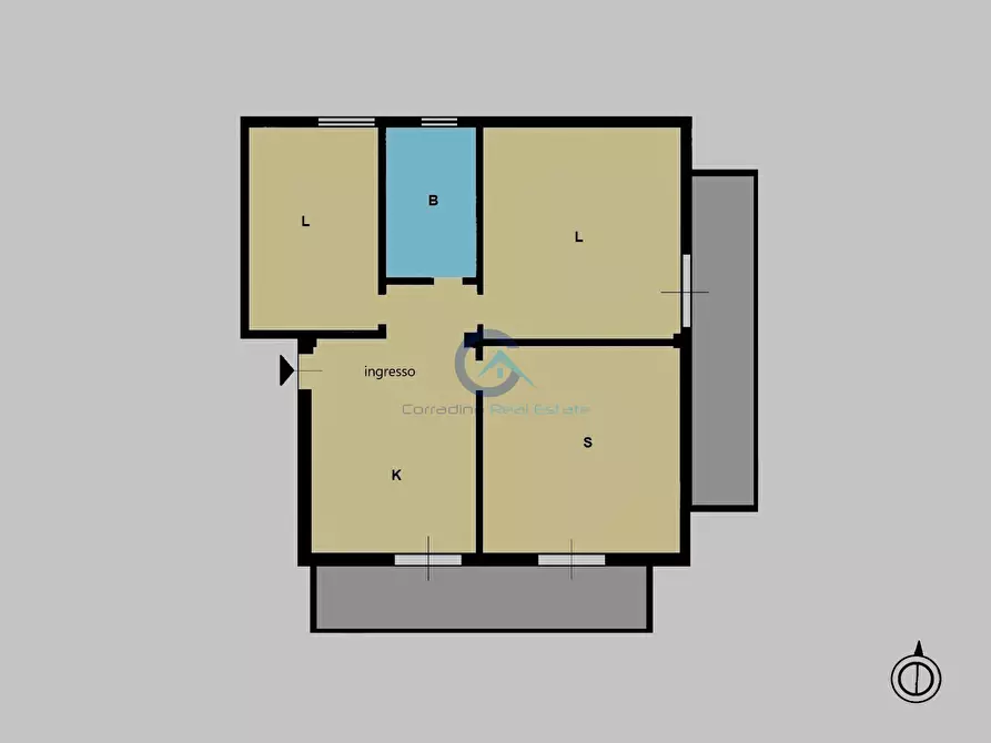 Immagine 12 di Trilocale in vendita  a Catanzaro