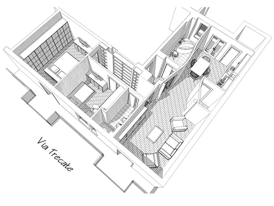 Immagine 66 di Quadrilocale in vendita  in via trecate 15 a Torino