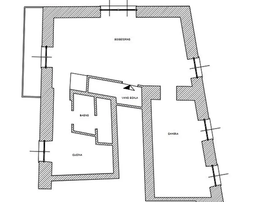 Immagine 2 di Mansarda in vendita  in Via Ponterotto 80 a Genova