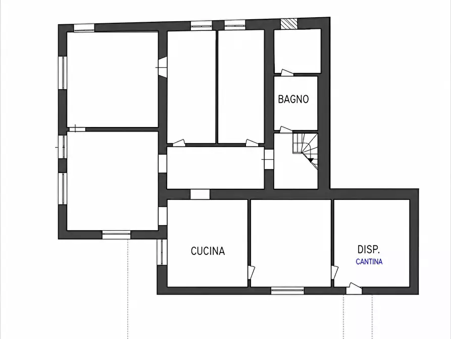 Immagine 2 di Casa bifamiliare in vendita  in Via Cicone 5 a Tiglieto