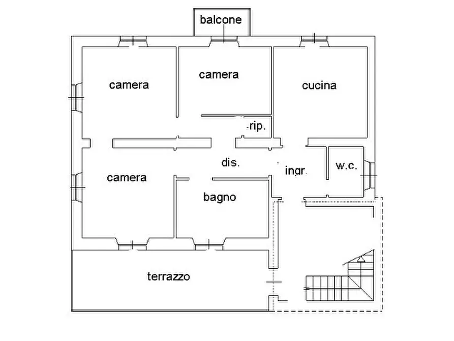 Immagine 2 di Pentalocale in vendita  in Via Vittorio Veneto 45 a Ponti