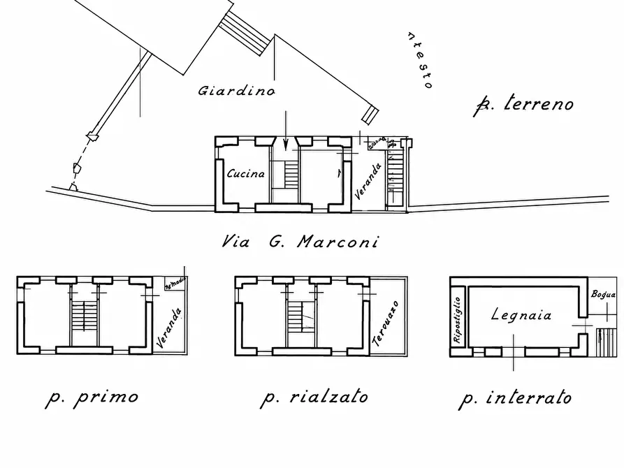 Immagine 7 di Villa in vendita  in Via Guglielmo Marconi 3 a Lerma