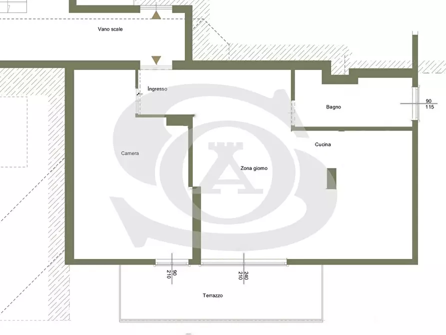 Immagine 23 di Bilocale in vendita  in Via della Noria 20 a Ospedaletti