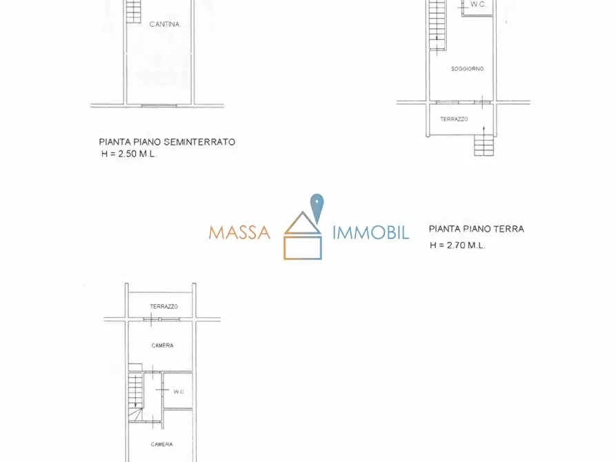 Immagine 56 di Villetta a schiera in vendita  in Via Gioacchino Rossini 14 a Massa