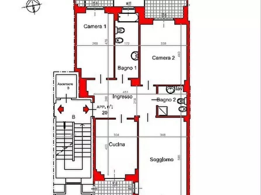 Immagine 4 di Quadrilocale in vendita  in Via Pietro Cossa 105 a Torino