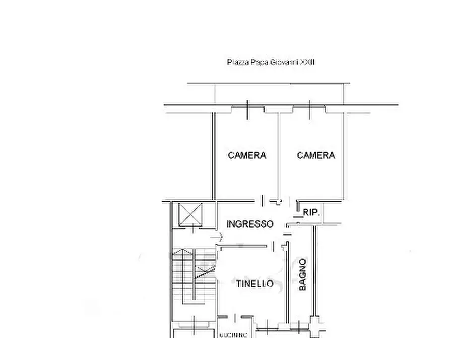 Immagine 2 di Quadrilocale in vendita  in Piazza Papa Giovanni XXIII 8 a Grugliasco