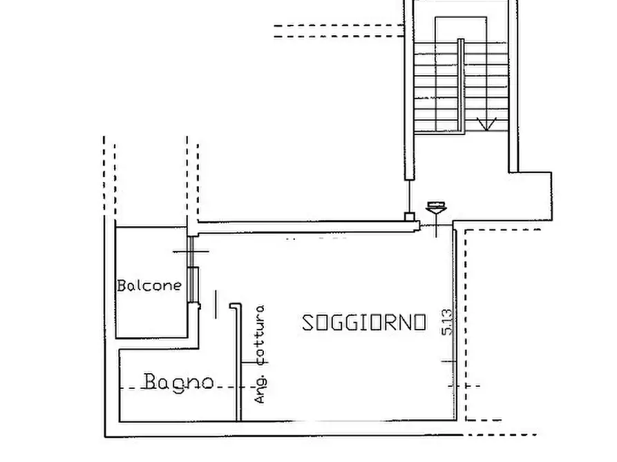 Immagine 2 di Mansarda in vendita  in Via Beppe Fenoglio 14a a Cuneo