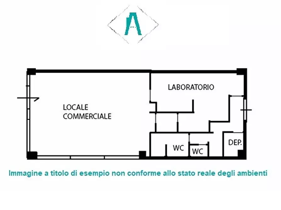 Immagine 2 di Locale commerciale in vendita  in Via Crenna 17 a Acqui Terme