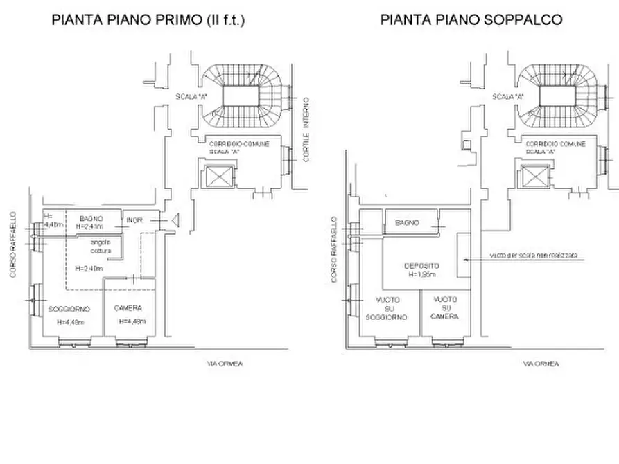 Immagine 2 di Trilocale in vendita  in Corso Raffaello 28 a Torino