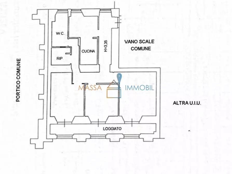 Immagine 30 di Pentalocale in vendita  in Via Benedetto Croce 11 a Massa