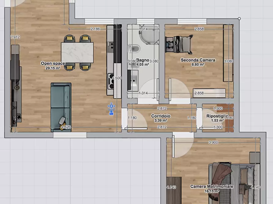 Immagine 19 di Trilocale in vendita  in Corso Alessandro de Stefanis 21 a Genova