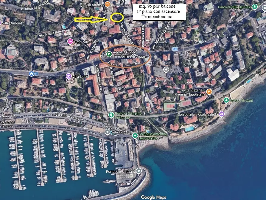 Immagine 16 di Quadrilocale in vendita  in Via della Repubblica 20 a San Remo