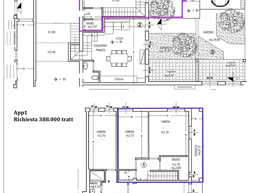 Immagine 23 di Trilocale in vendita  in Via di San Quirico a Firenze