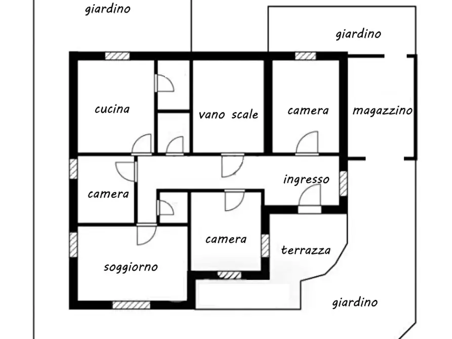 Immagine 16 di Quadrilocale in vendita  a Chiavari