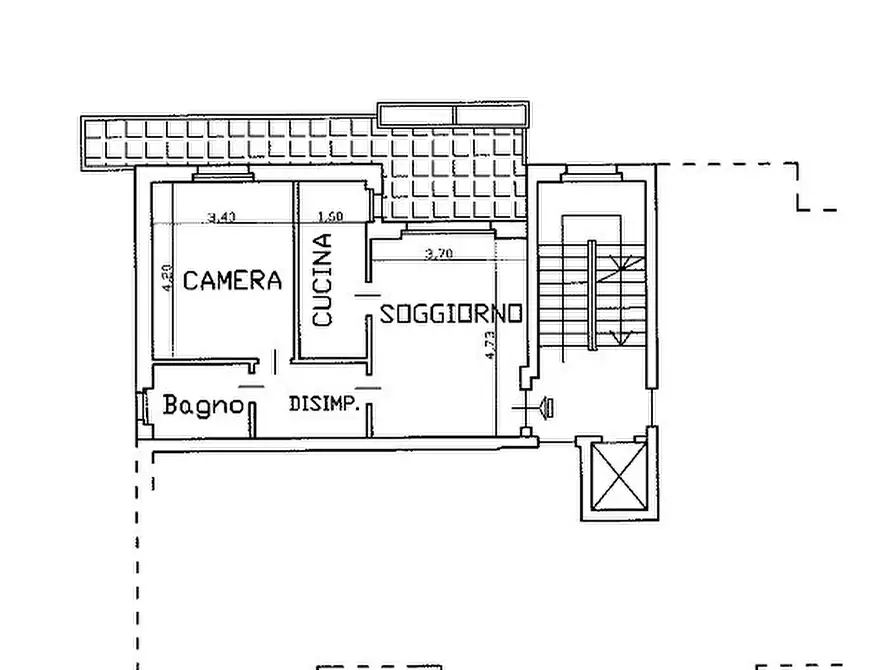 Immagine 2 di Quadrilocale in vendita  in Via Beppe Fenoglio 14a a Cuneo