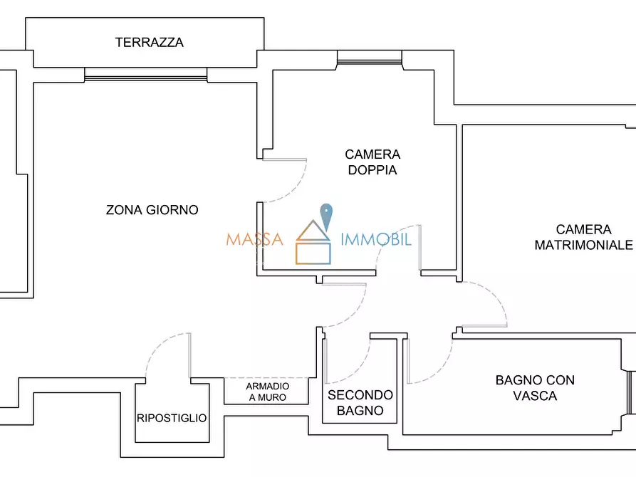 Immagine 21 di Pentalocale in vendita  in Via San Giovanni Battista dé la Salle 15 a Massa