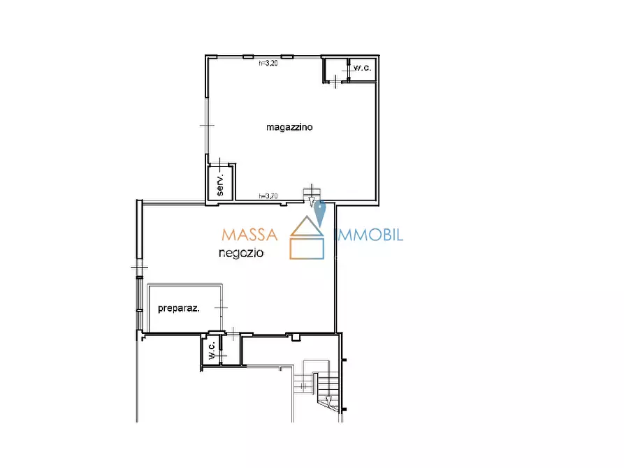 Immagine 30 di Locale commerciale in affitto  in Via del Papino 15 a Massa