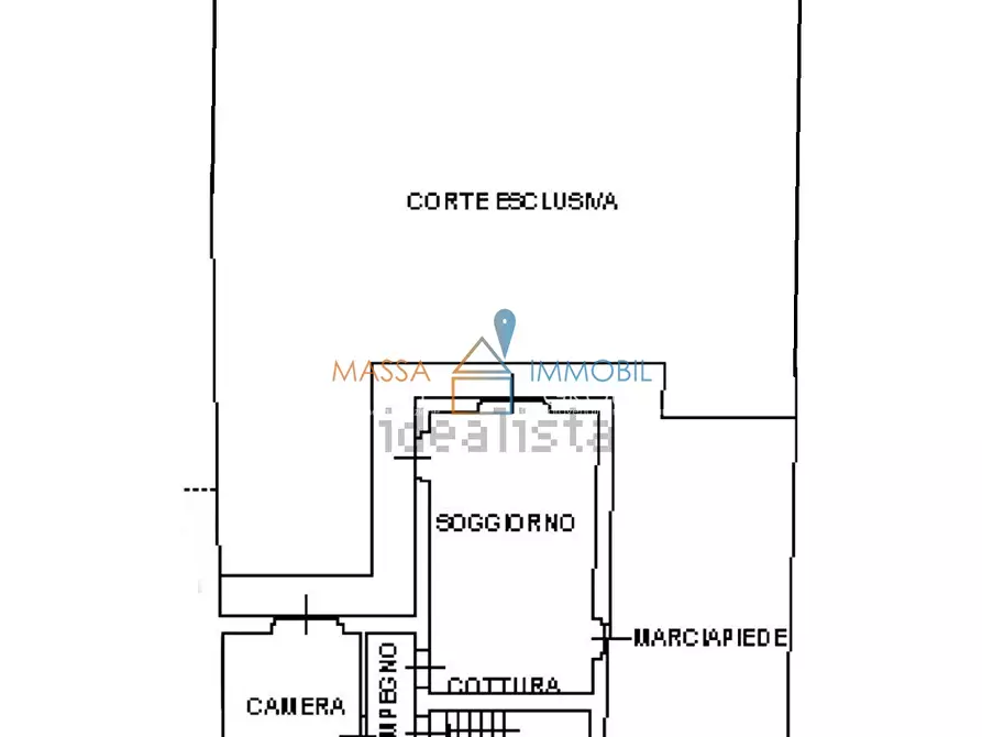 Immagine 10 di Villetta a schiera in vendita  in Via Ronchi 10 a Massa