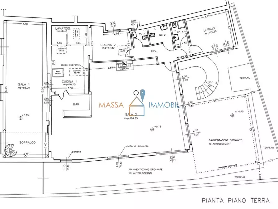 Immagine 54 di Locale commerciale in vendita  in Via Democrazia 64 a Massa