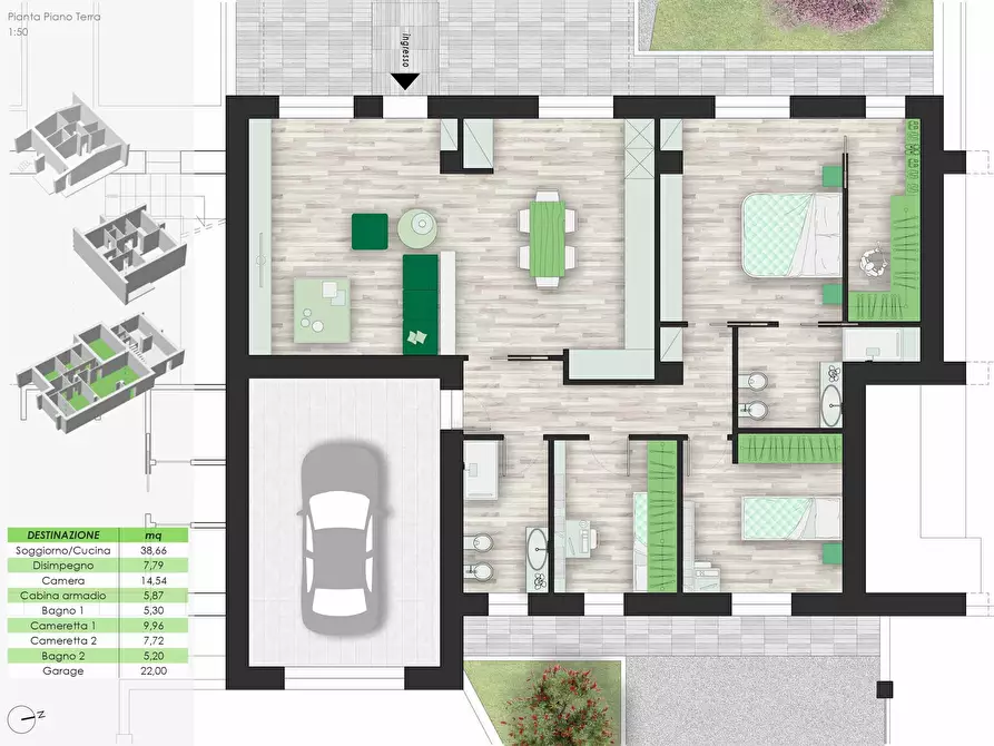 Immagine 3 di Appartamento in vendita  a Castelbellino