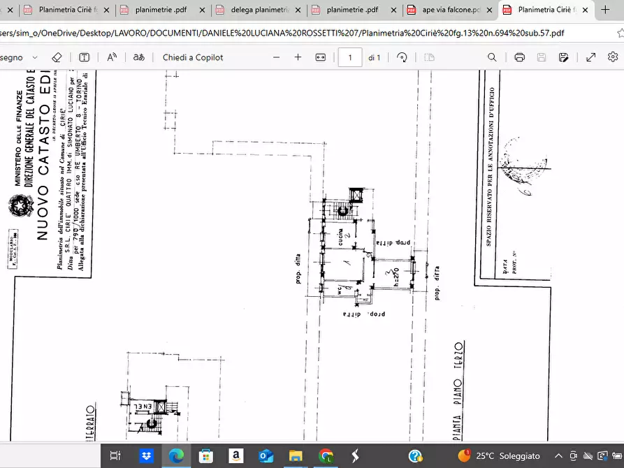 Immagine 24 di Trilocale in vendita  in Via Rossetti Dott.Luigi 7 a Ciriè