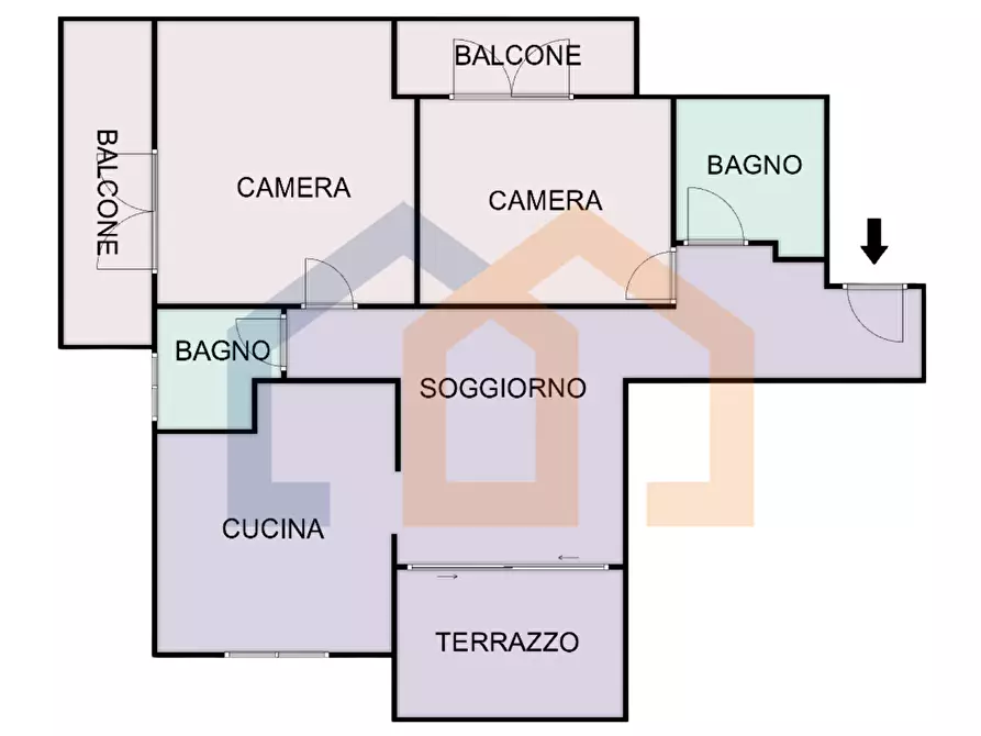 Immagine 3 di Quadrilocale in vendita  in Via de Negri 8 a Bergeggi