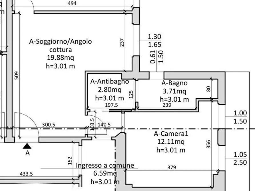 Immagine 9 di Trilocale in vendita  in Via Giuseppe La Farina a Firenze