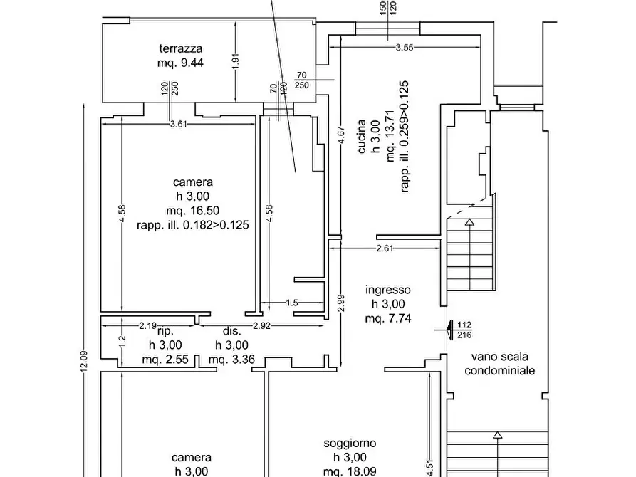 Immagine 10 di Quadrilocale in vendita  in Via Sant'Angelo a Firenze