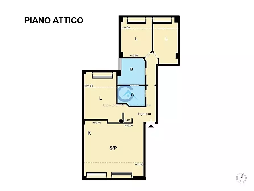 Immagine 15 di Attico in vendita  in Via Carlo Pisacane 26 a Catanzaro