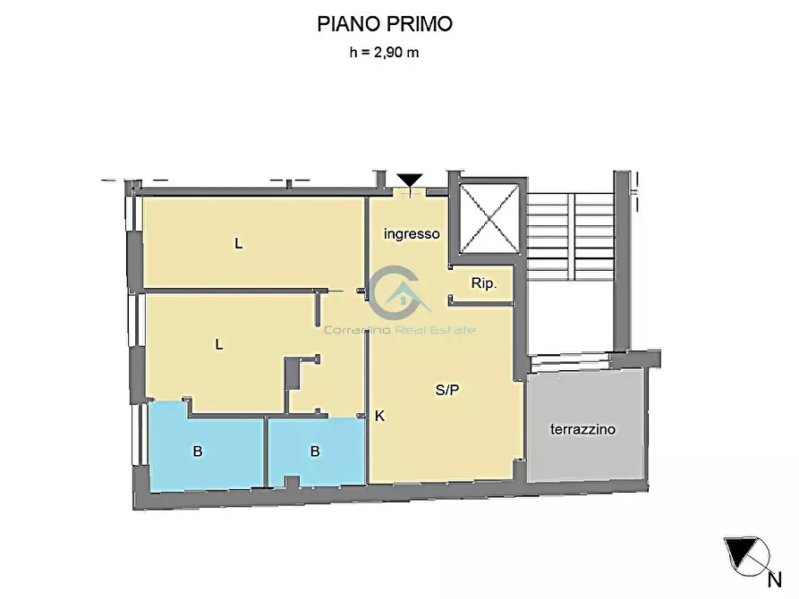 Immagine 19 di Trilocale in vendita  in Via Genova 13 a Catanzaro