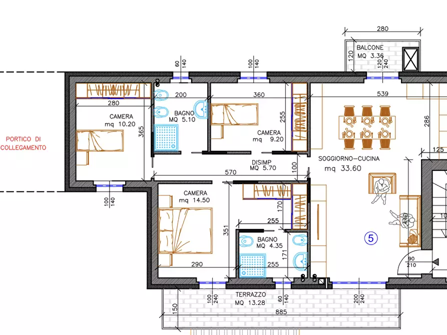 Immagine 12 di Quadrilocale in vendita  in VIA MATTEI a Nuvolera