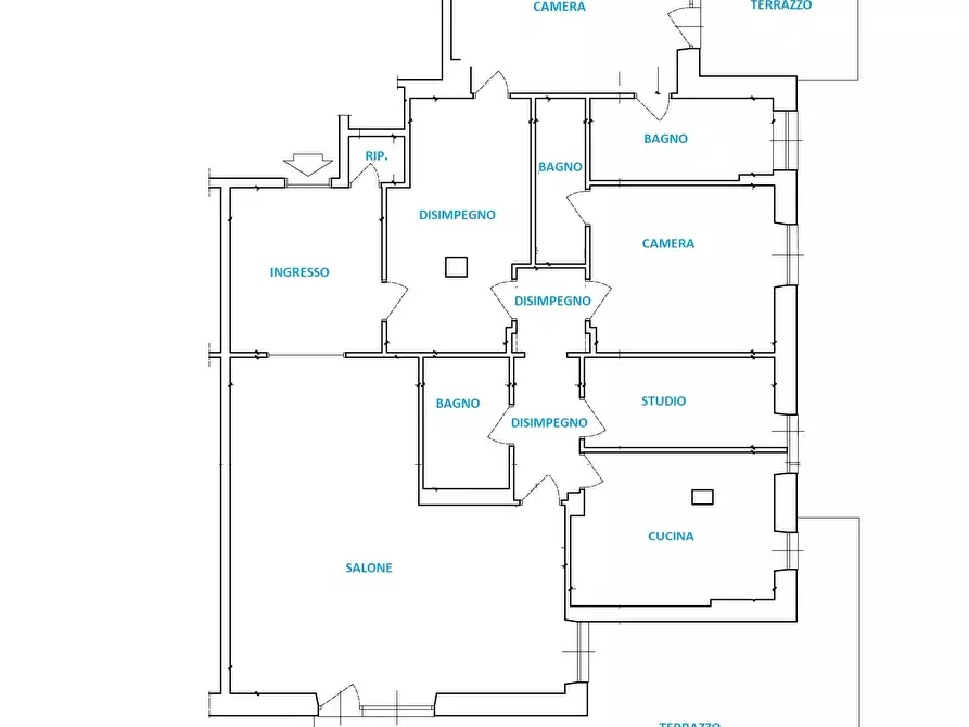 Immagine 37 di Trilocale in vendita  in Viale Capitan Casella 34 a Roma