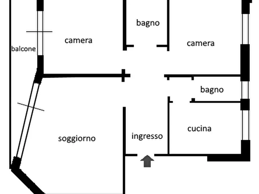 Immagine 17 di Trilocale in vendita  a Rapallo