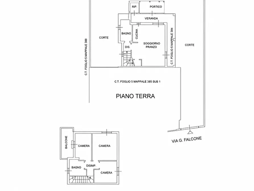 Immagine 7 di Villetta a schiera in vendita  in Via Giovanni Falcone 48 a Settimo San Pietro