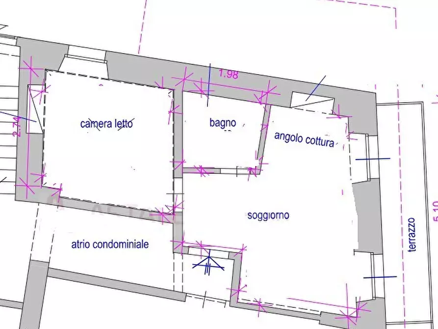 Immagine 2 di Trilocale in vendita  in Vico Paradiso 2 a Diano Marina