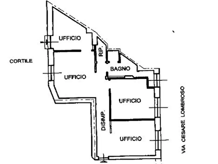 Immagine 2 di Pentalocale in vendita  in Via Cesare Lombroso 11 a Alessandria