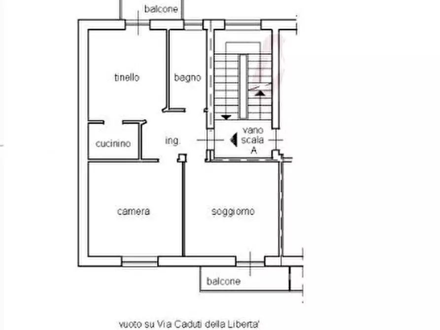 Immagine 2 di Pentalocale in vendita  in Via Caduti della Libertà 11 a Tortona