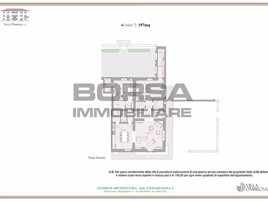 Immagine 3 di Appartamento in vendita  in Via Ombrosa 8 a Livorno