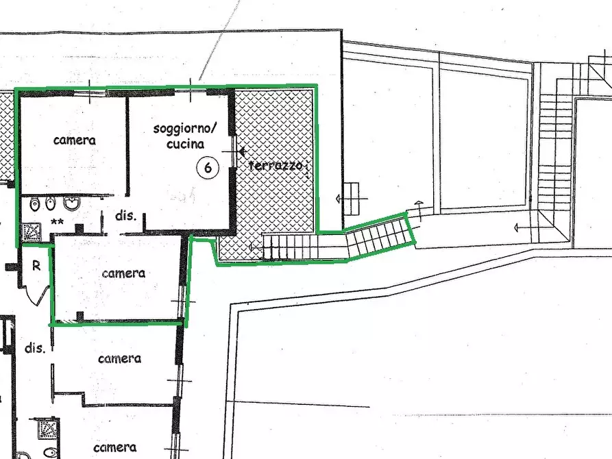 Immagine 30 di Trilocale in vendita  in Piazza Plebiscito 27 a Magliolo