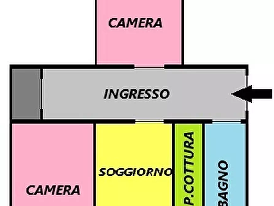 Immagine 2 di Trilocale in vendita  a Nole