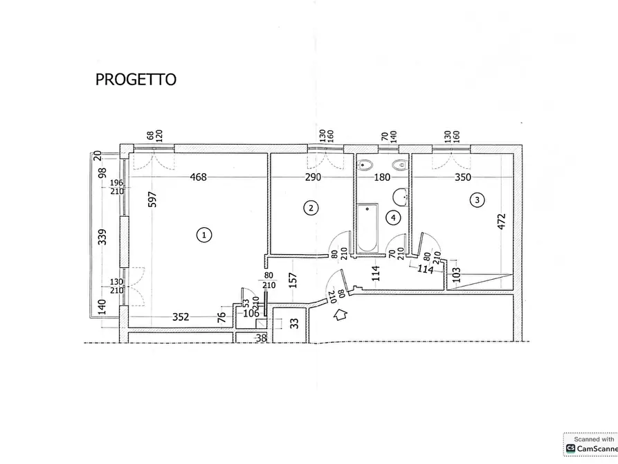 Immagine 15 di Trilocale in vendita  in Corso Cristoforo Colombo 11 a Chiavari