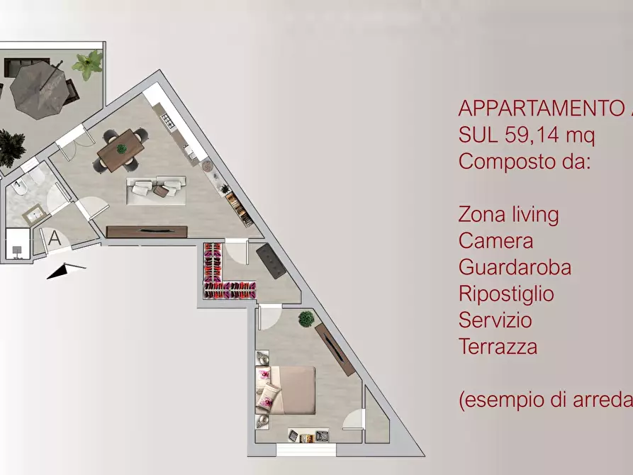 Immagine 17 di Bilocale in vendita  in Via dei Sette Santi a Firenze