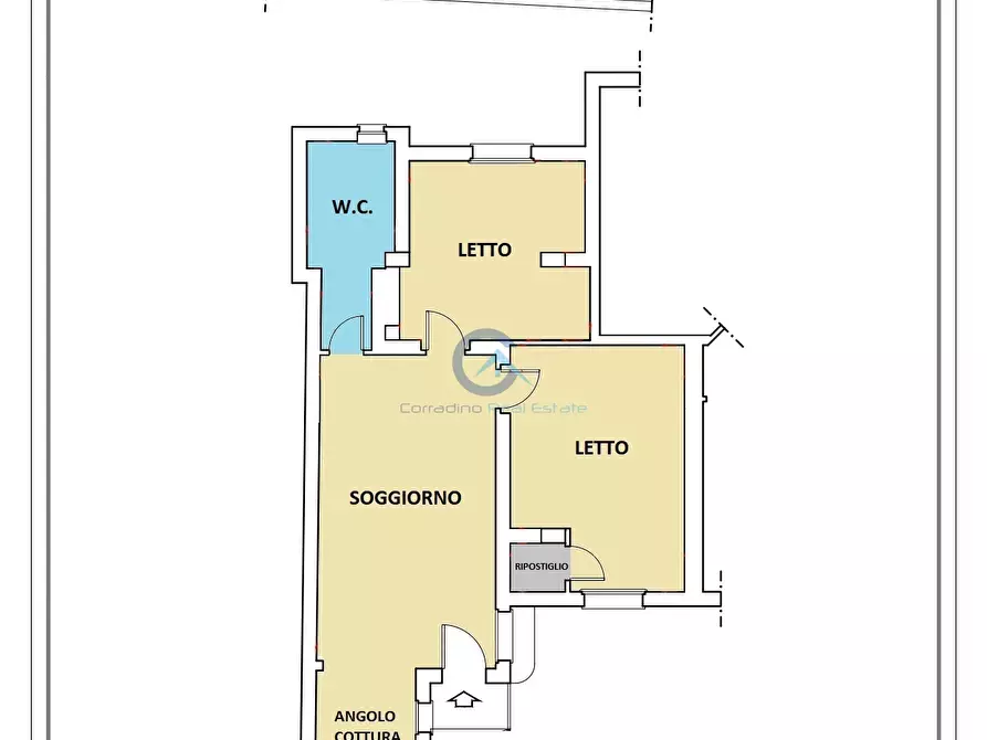 Immagine 12 di Trilocale in affitto  in Viale Fiume Mesima 39 a Catanzaro