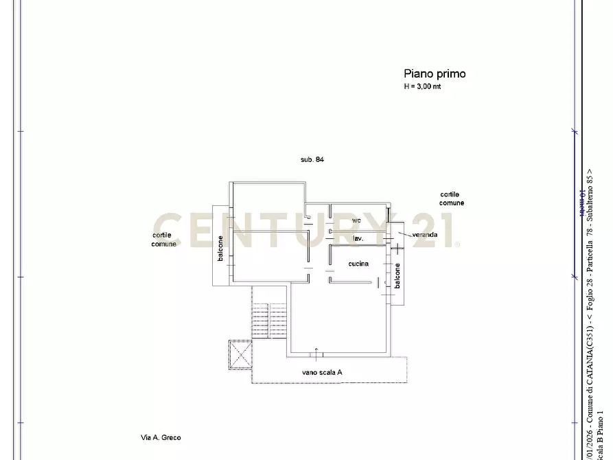 Immagine 41 di Trilocale in vendita  in Via Acquedotto Greco 181 a Catania