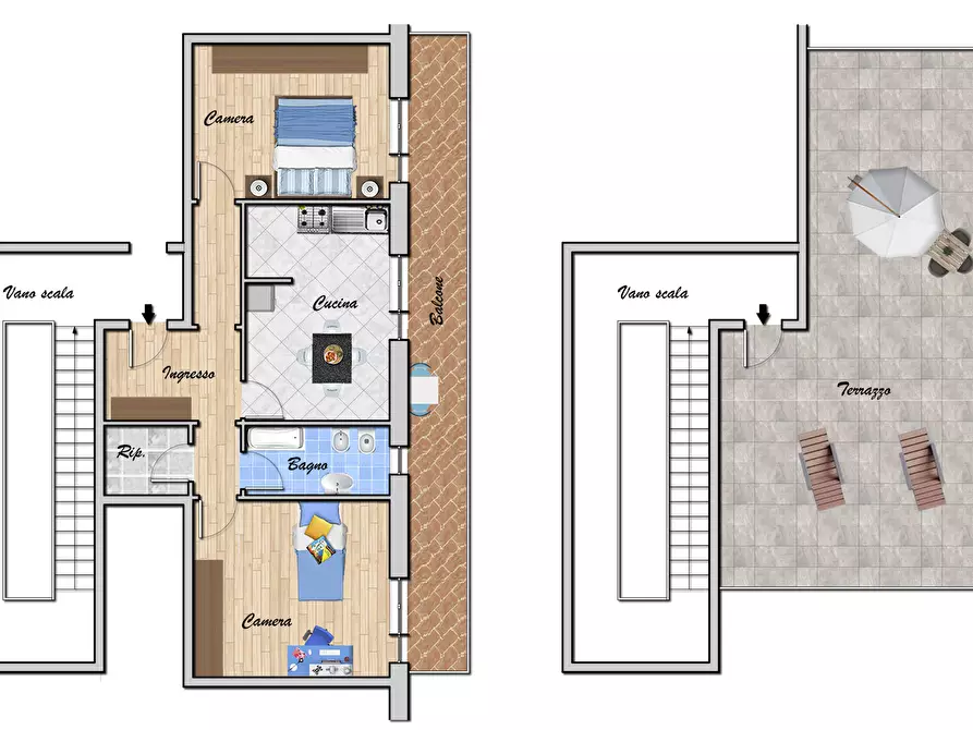 Immagine 56 di Bilocale in vendita  in Piazza Silvio Arrivabene 7a a Genova