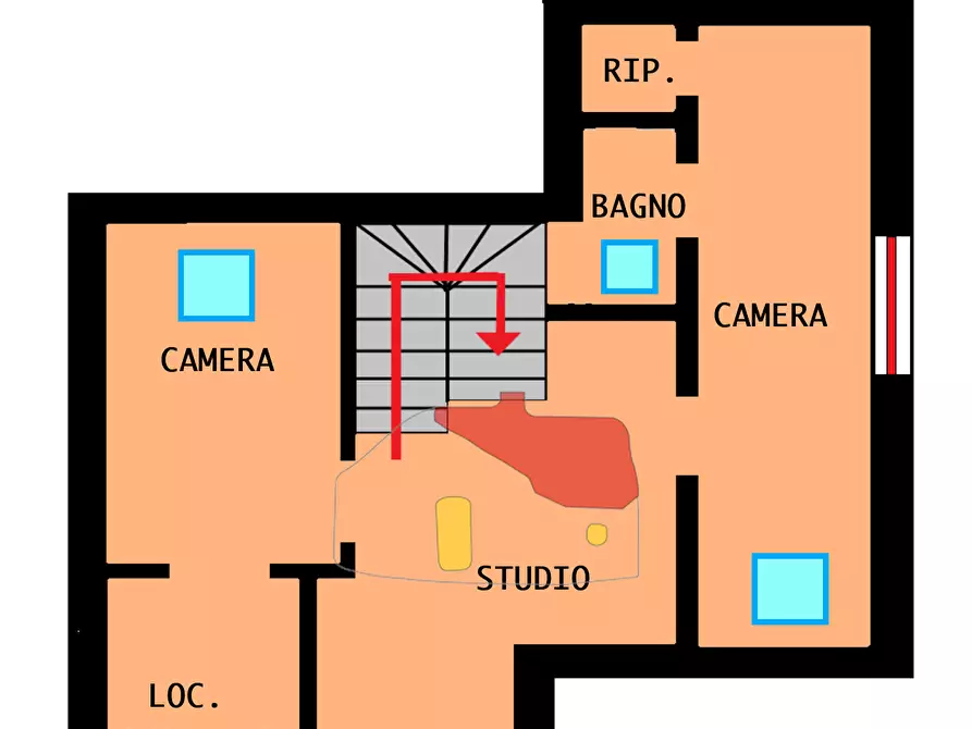 Immagine 43 di Porzione di casa in vendita  in ZONA SOLARO a San Remo