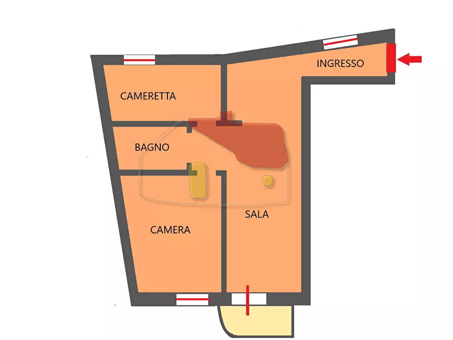 Immagine 12 di Trilocale in vendita  in Corso Matuzia a San Remo