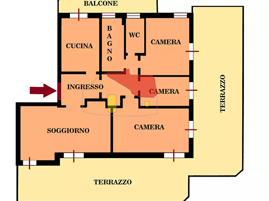 Immagine 26 di Attico in vendita  in Via Pietro Agosti snc a San Remo