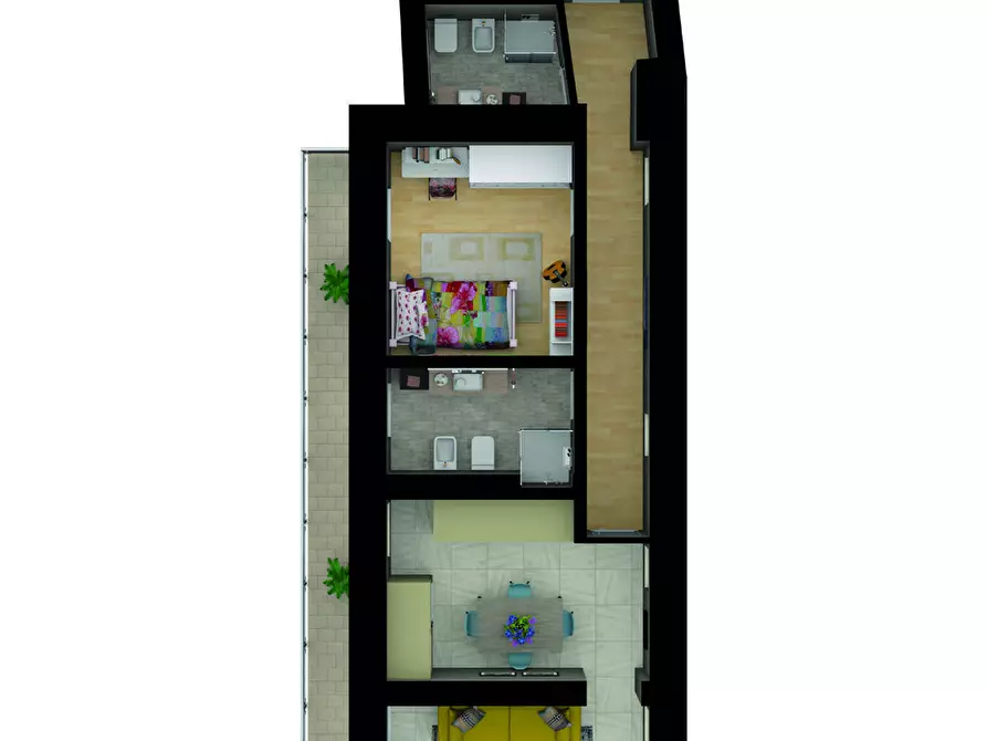 Immagine 3 di Trilocale in vendita  in Via Leonardo da Vinci a Erba