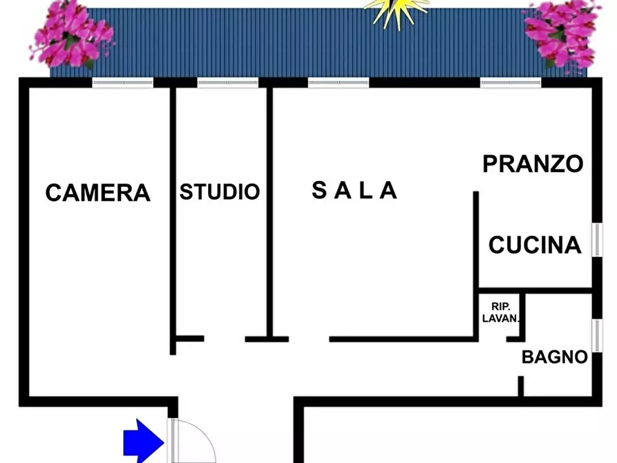 Immagine 54 di Trilocale in vendita  in Via Valleverde 9 a Recco